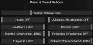 Audio settings (Image via Minecraft)